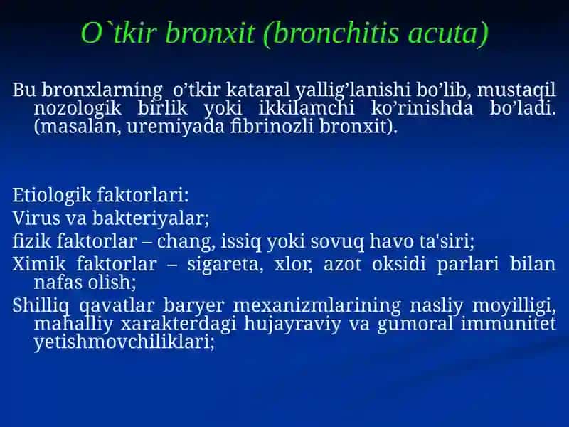Nafas a'zolari kasaliklari 2