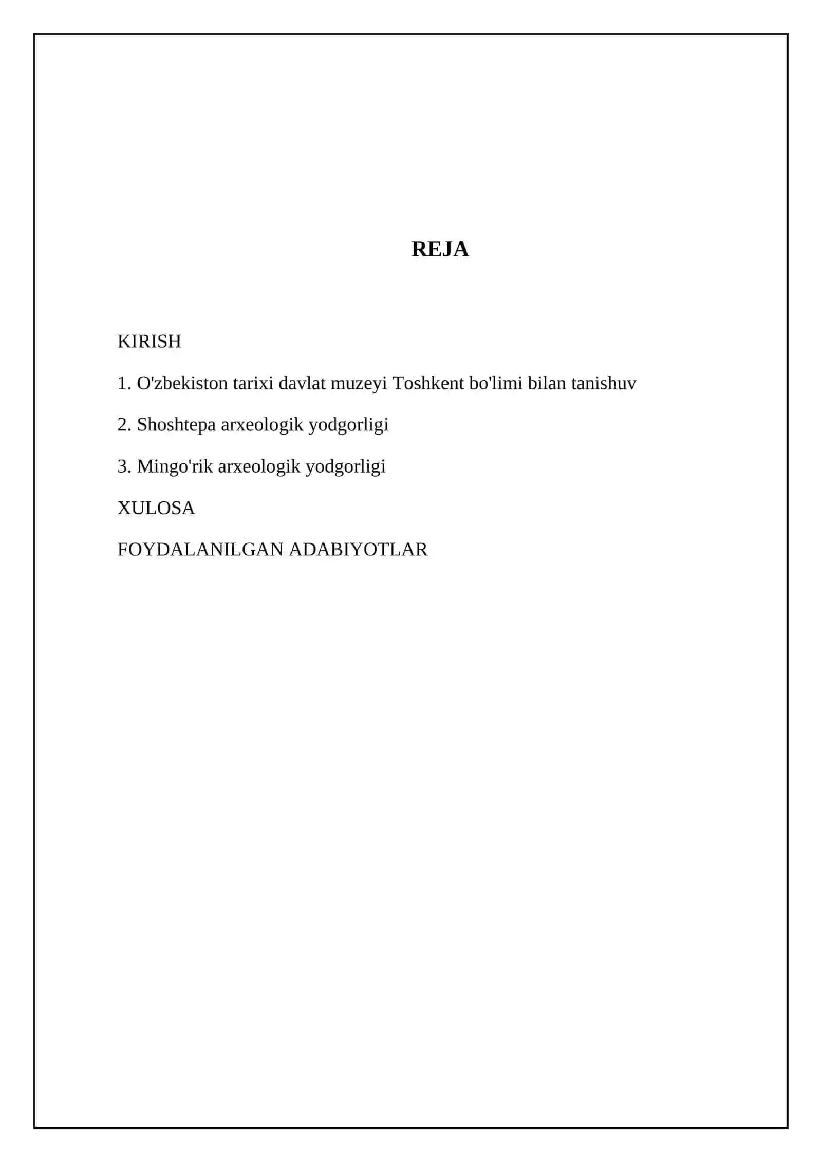 Etnologiyadan amaliyot hisoboti 2