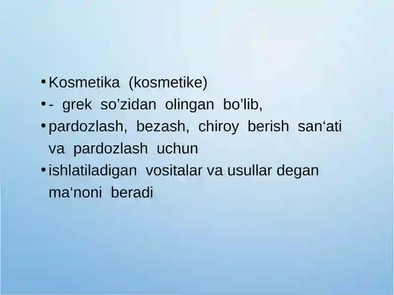 QADIMGI  GRETSIYADA  KOSMETOLOGIYANI    QOLLANILISHI 2