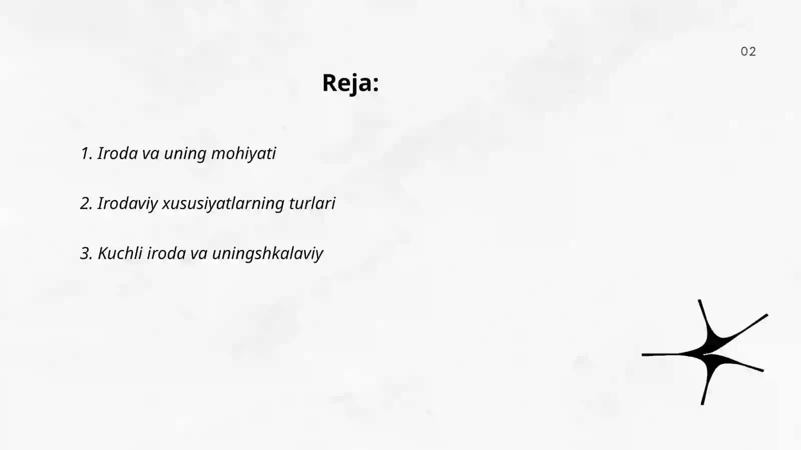 Shaxsning irodaviy xususiyatlari va ularning tuzilishi 2