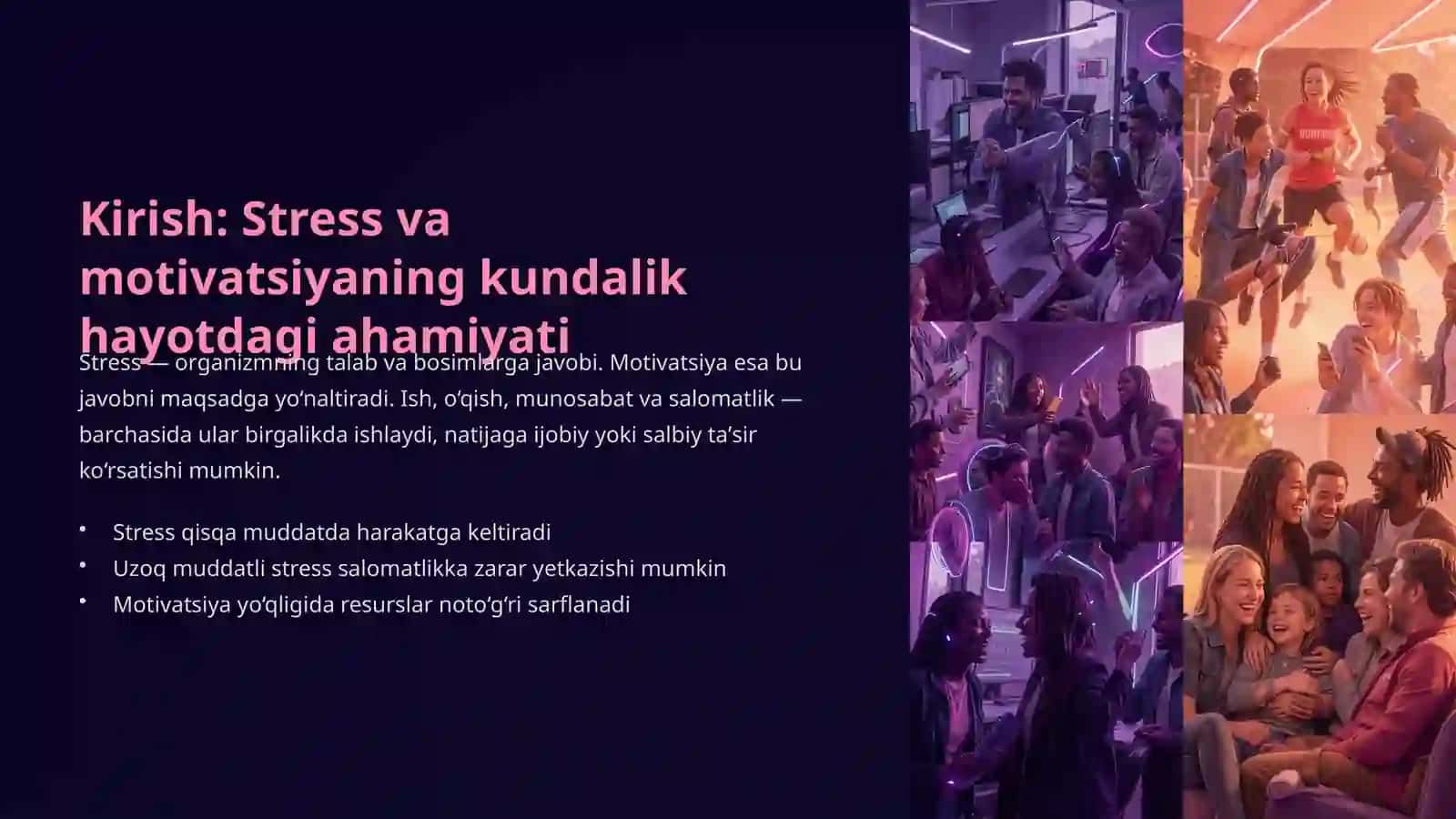 Stress va motivatsiya: Samarali muvozanatni topish 2