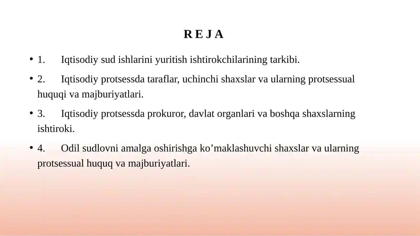 Iqtisodiy sud  ishlarini  yuritishish  tirokchilari 2