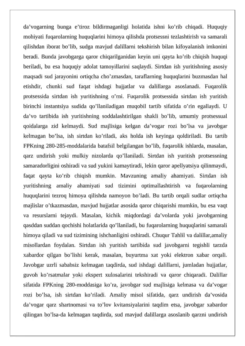 Sirtdan ish yuritish (FPK bo’yicha) 2