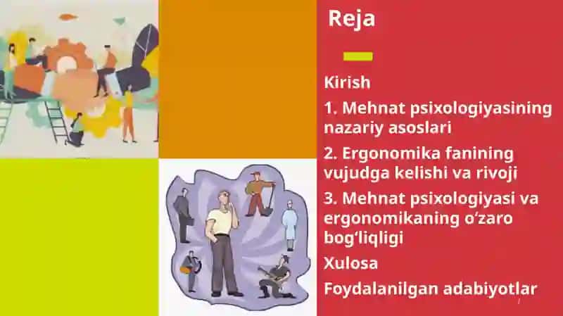 MEHNAT PSIXOLOGIYASI VA ERGONOMIKA 2
