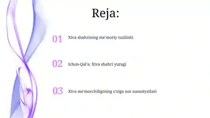 Xiva shahri arxitekturasi 2