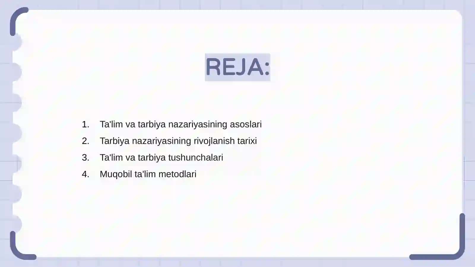 Ta'lim va tarbiya nazariyasi 2