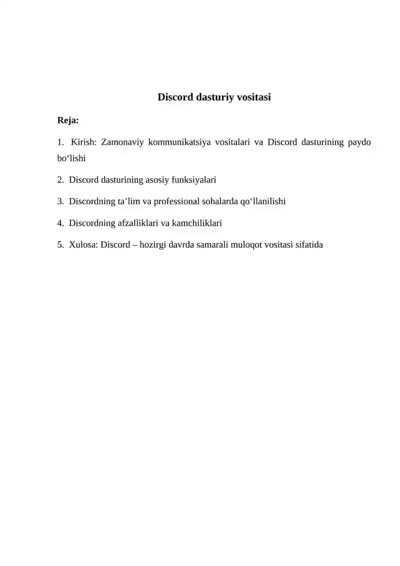 Discord dasturiy vositasi 2