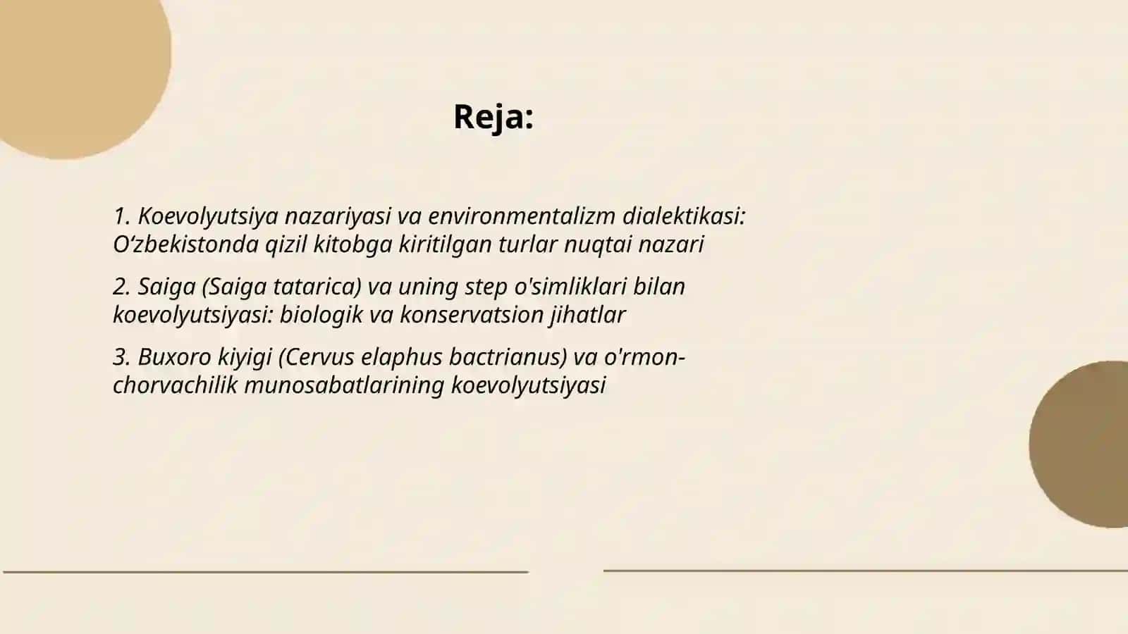 Koevolyutsiya va environmentalizm dialektikasi 2