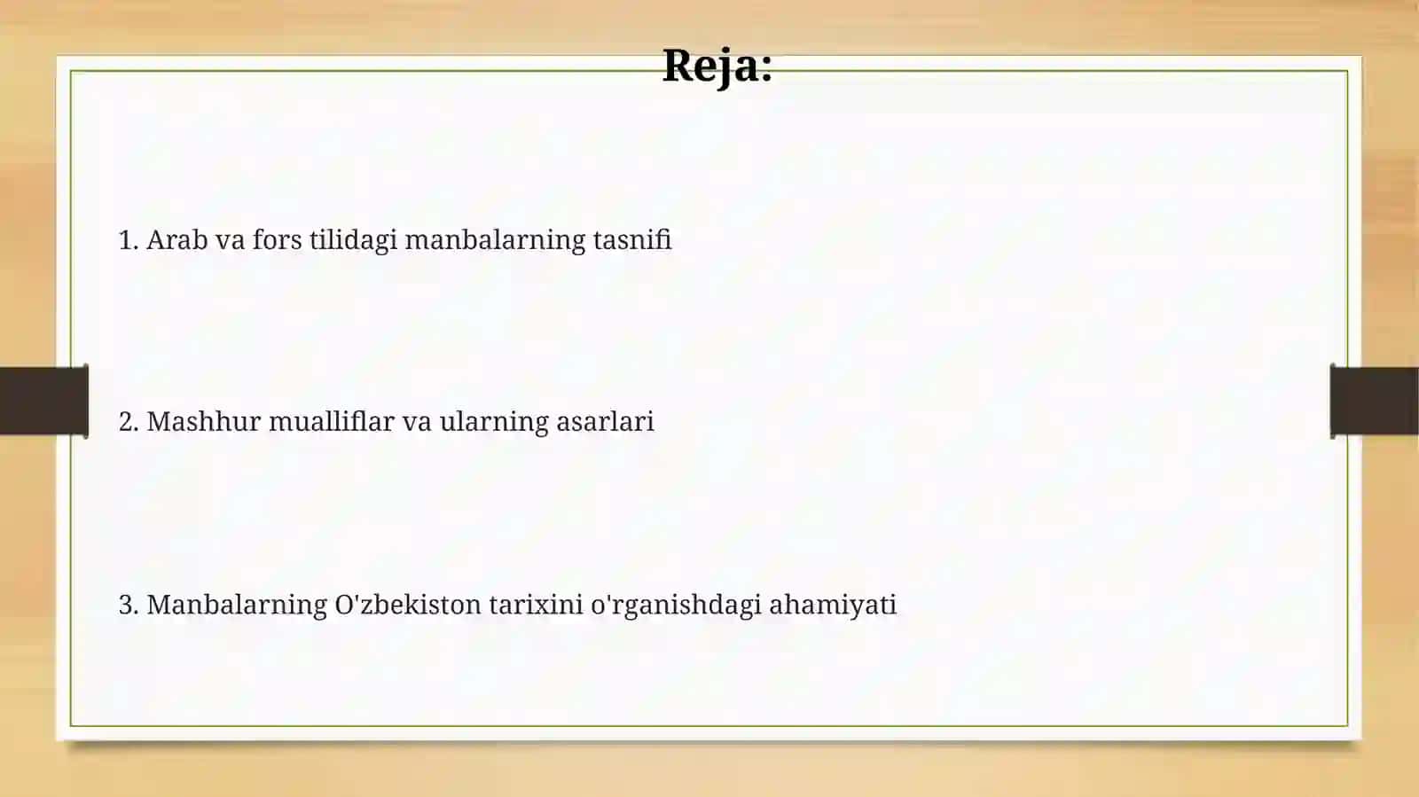 Arab tili va Fors tilidagi manbalar 2