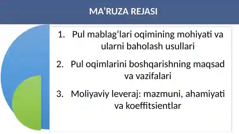 Pul mablag‘larini boshqarish 2