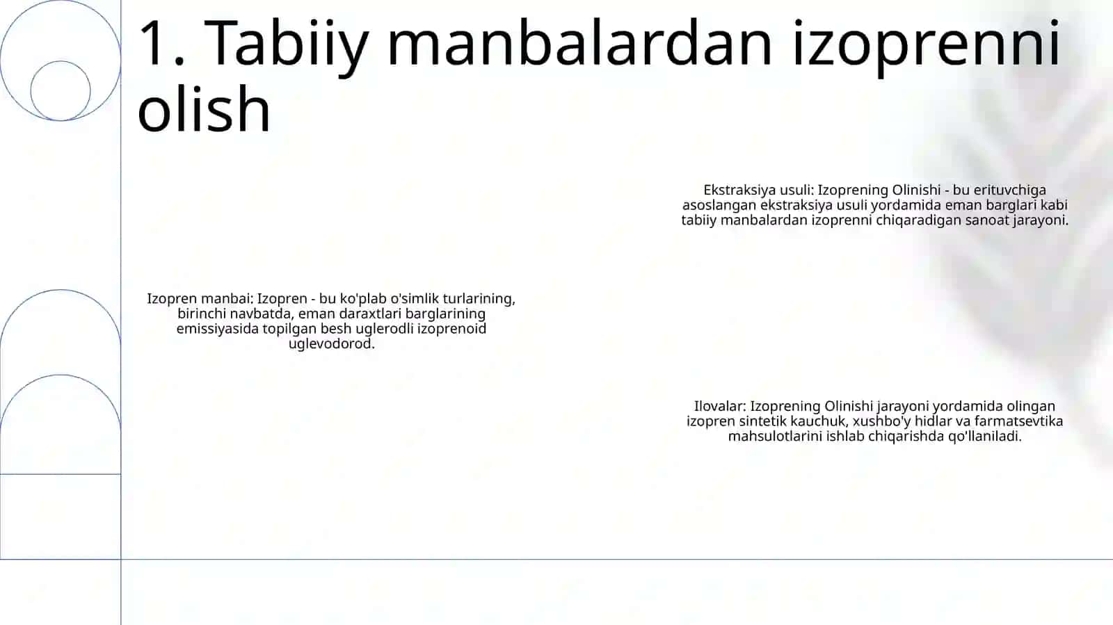 Izoprening Olinishi 2