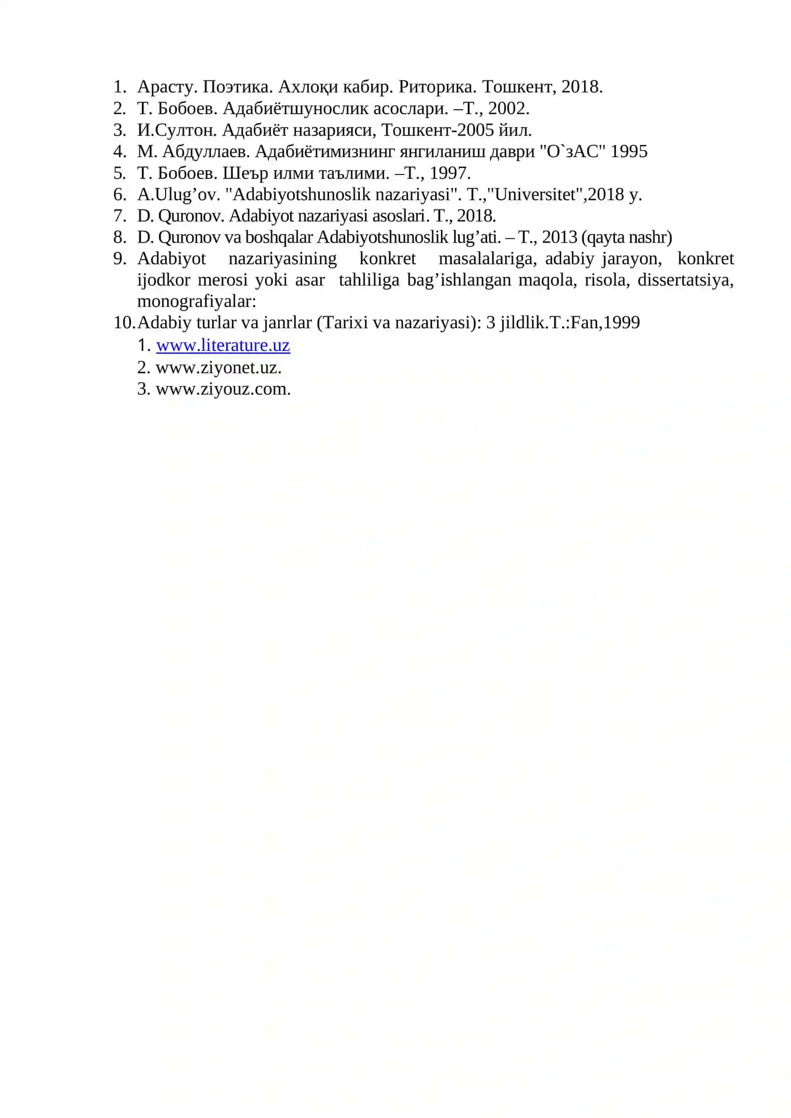 G’arb adabiyotshunosligi (Aristotel va uning “Poetika” asari) 2