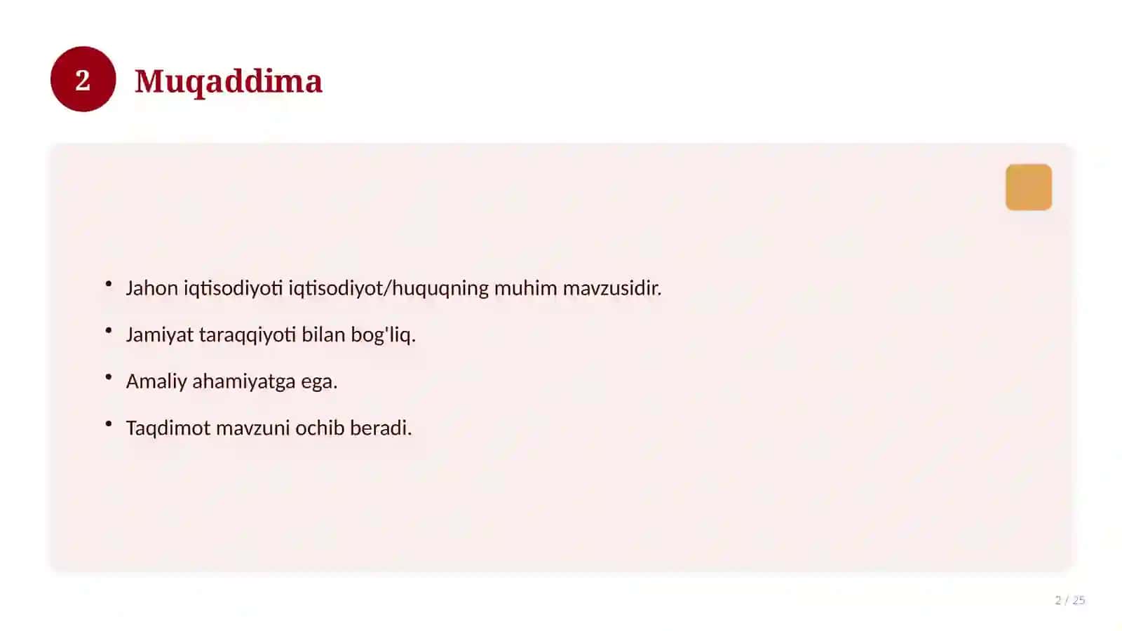 Jahon iqtisodiyoti 2