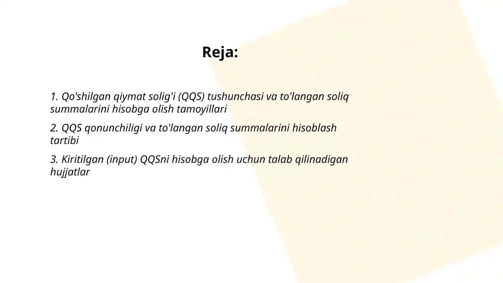 Qoshilgan qiymat soliği tolangan soliq summalarini hisobga olish 2