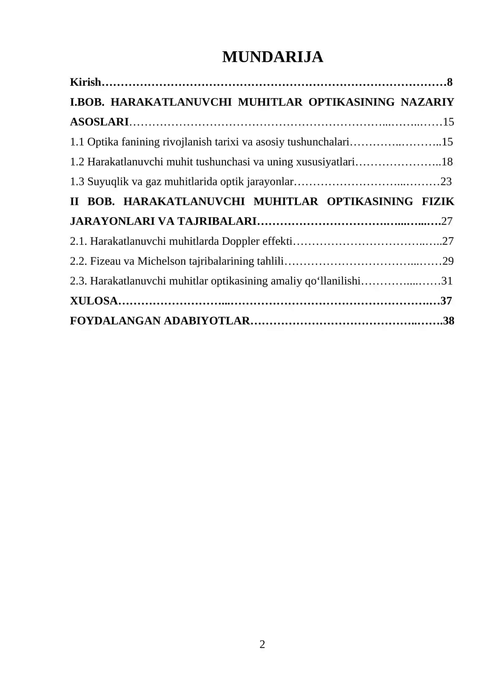 Harakatlanuvchi nurlar optikasi 2