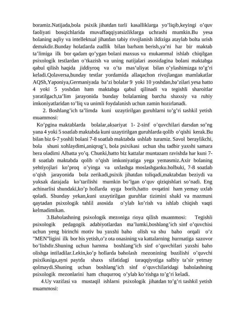Ta’limda psixologik xizmat o’rni 2