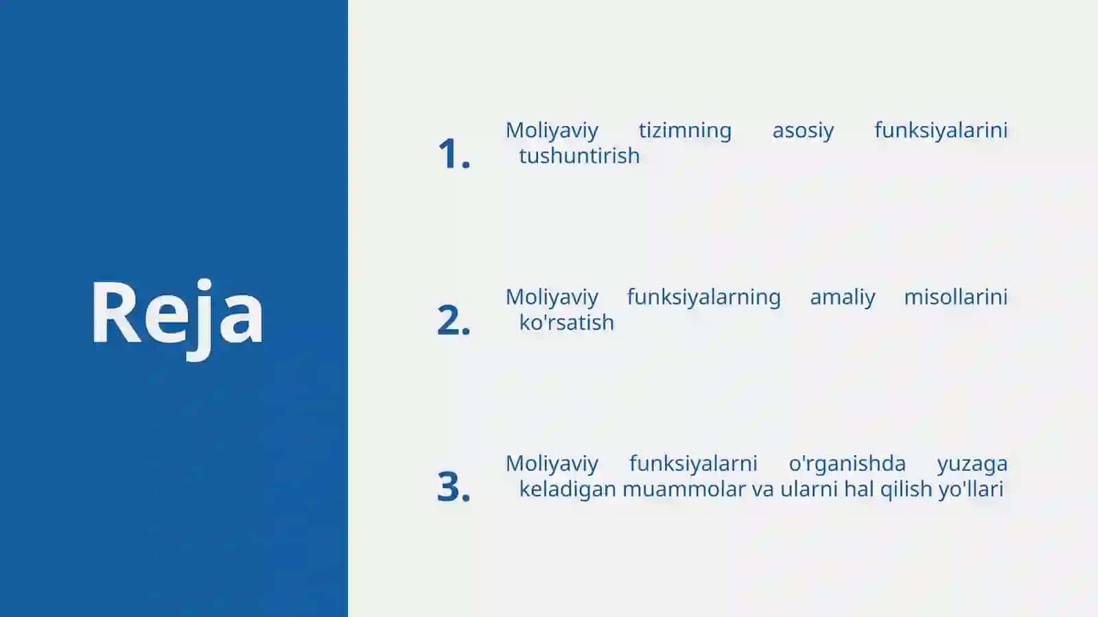 Moliyaviy tizim funksiyalari 2
