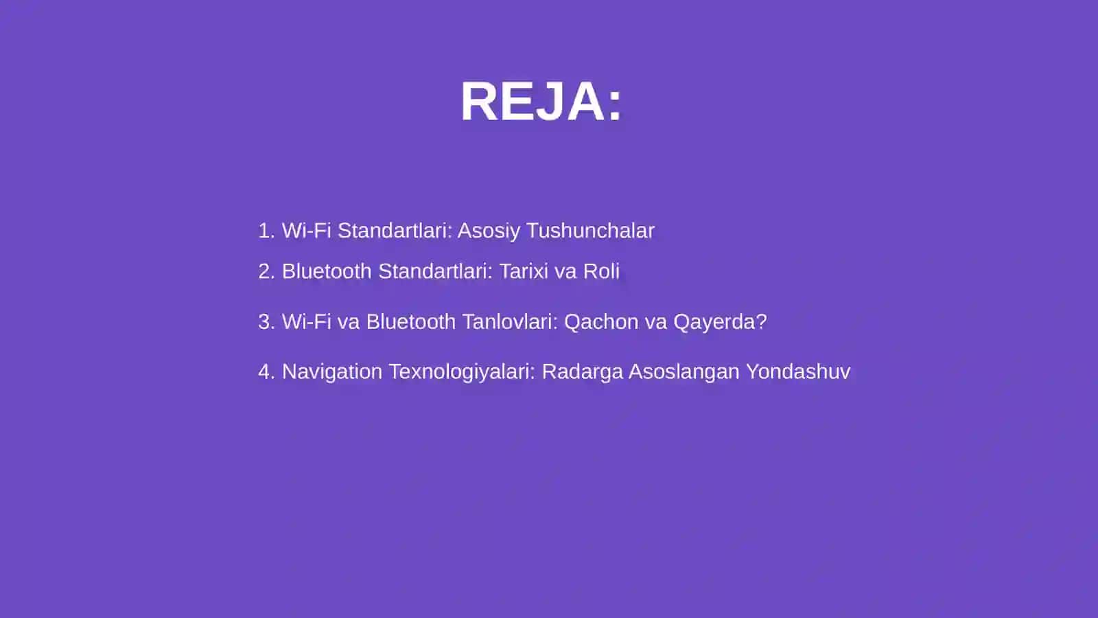 Wi-Fi va Bluetooth standartlari 2