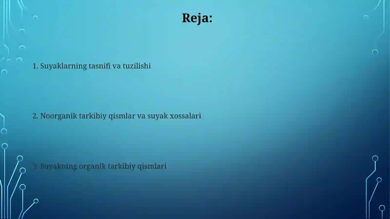 Suyaklarning tuzilishi va turlari 2