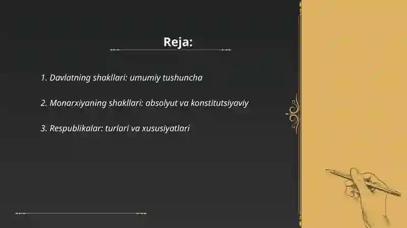 Davlatning shakllari 2