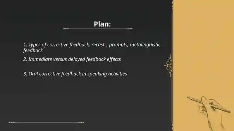 The role of feedback and error correction in language learning 2