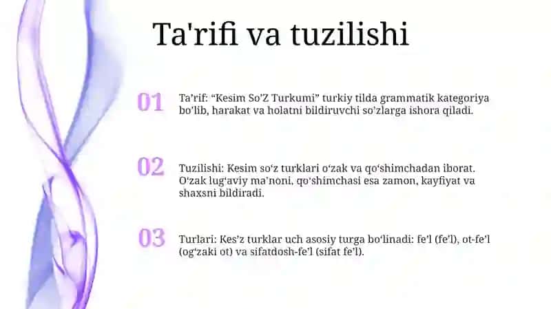Kesim So'Z Turkumi 2