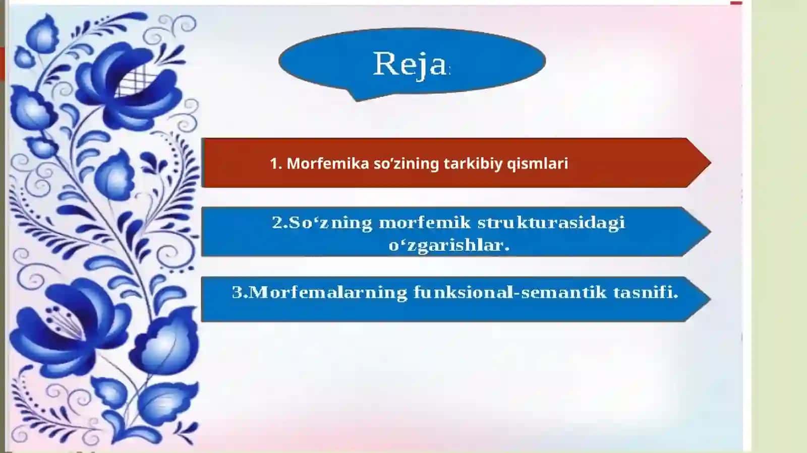 Morfemika va uning tarkibiy qismlari 2