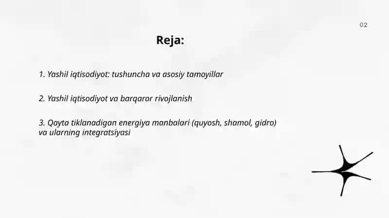 Yashil iqtisodiyot 2