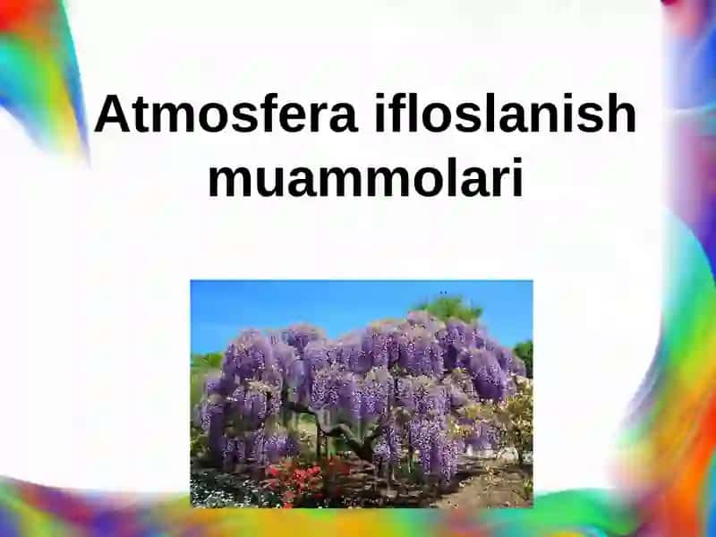 Atmosfera ifloslanishmuammolari 2