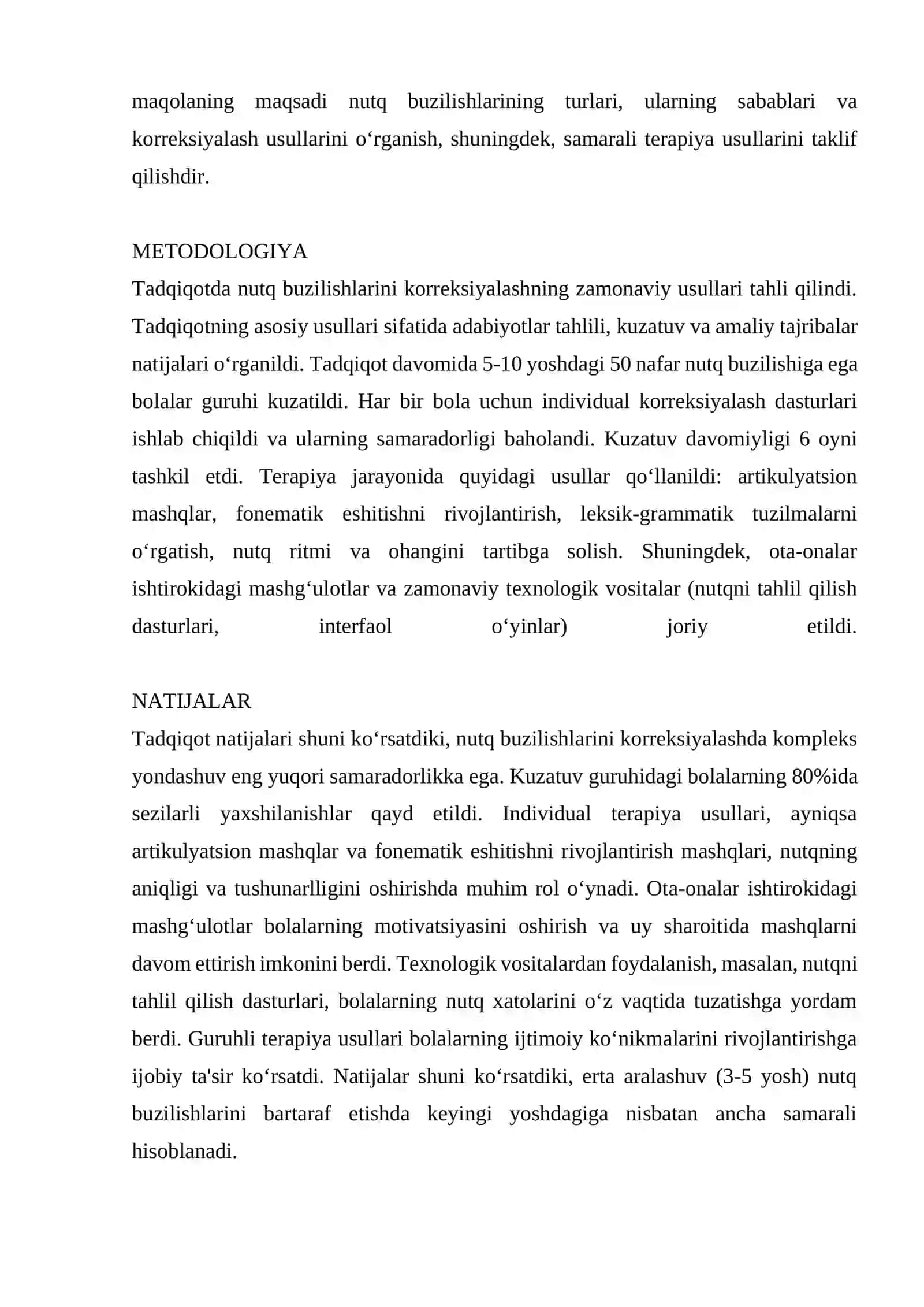 NUTQ BUZILISHLARINI KORREKSIYALASH USULLARI 2