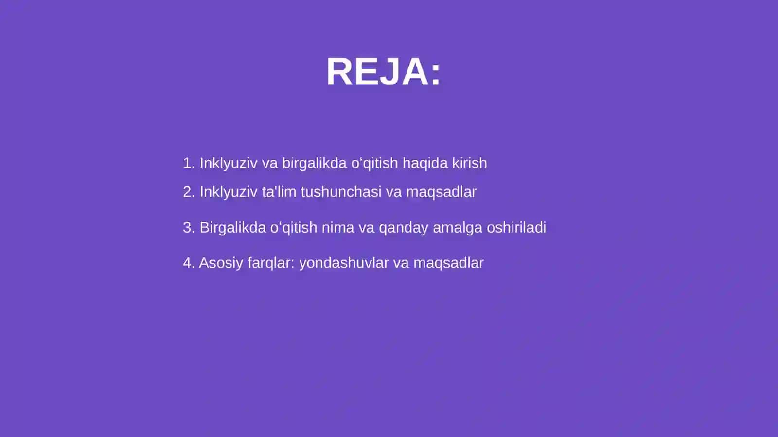 Inklyuziv va birgalikda oʻqitish 2