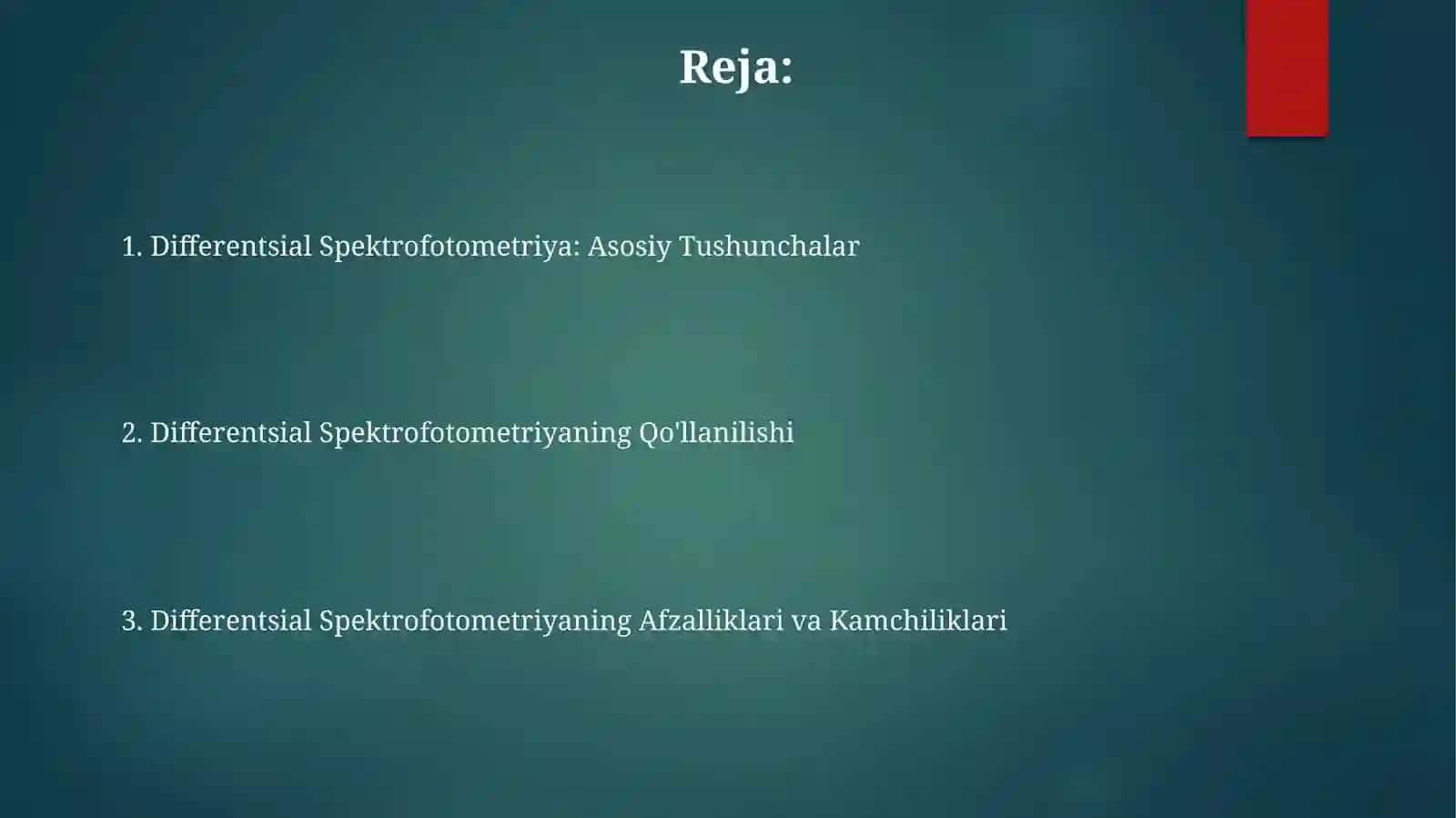 Differentsial Spektrofotometriya 2