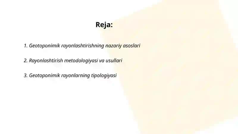 Geotoponimik rayonlashtirish masalalari 2