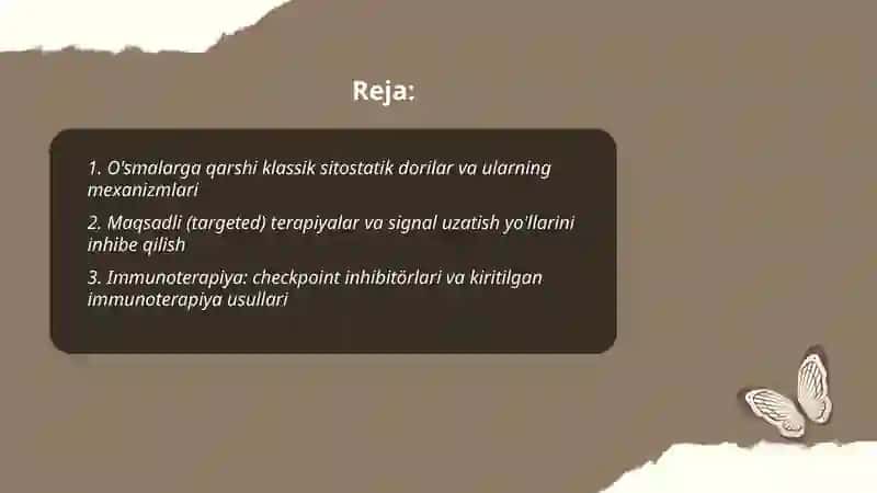 Ósmalarni Dori vositalari bilan davolash terapiyasi 2