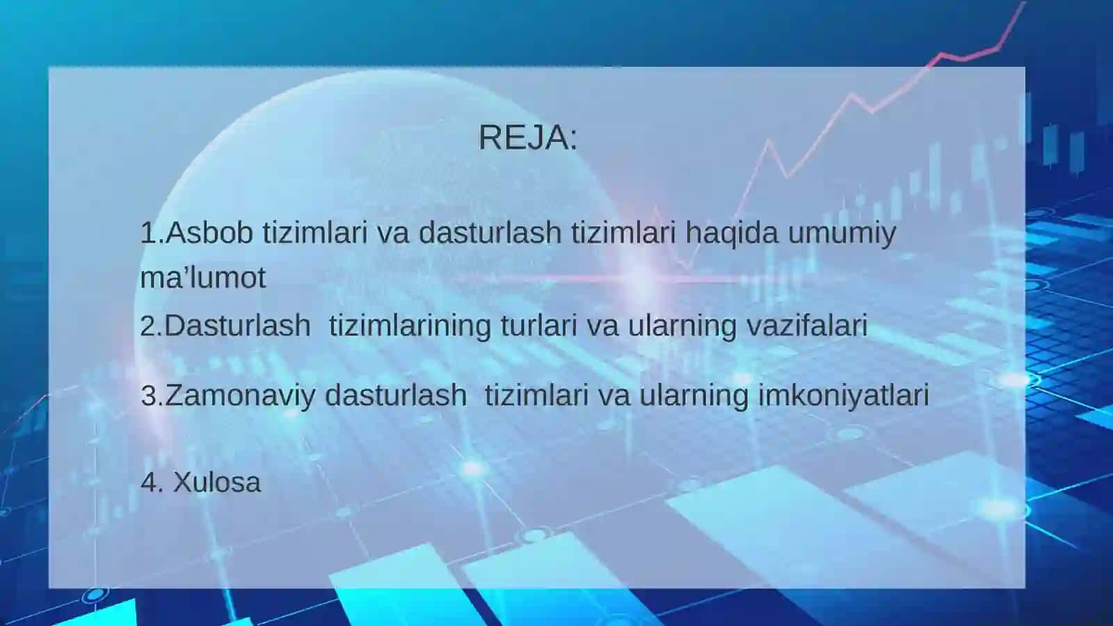 Asboblar tizimlari. Dasturlash tizimlari 2