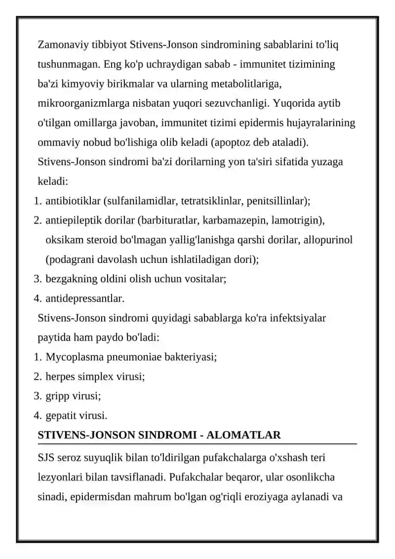 STIVENS-JONSON SINDROMI 2