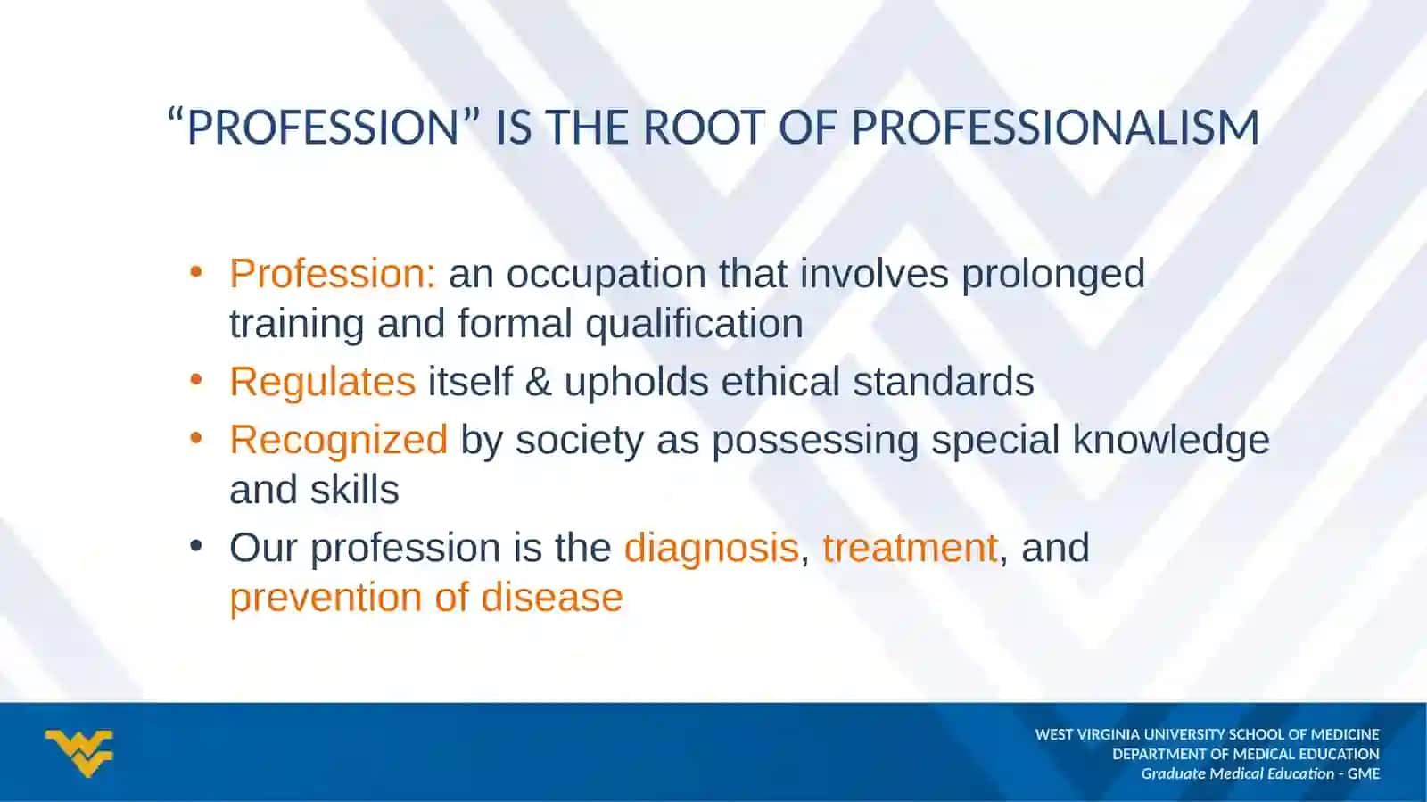ACGME Definition of Professionalism 2
