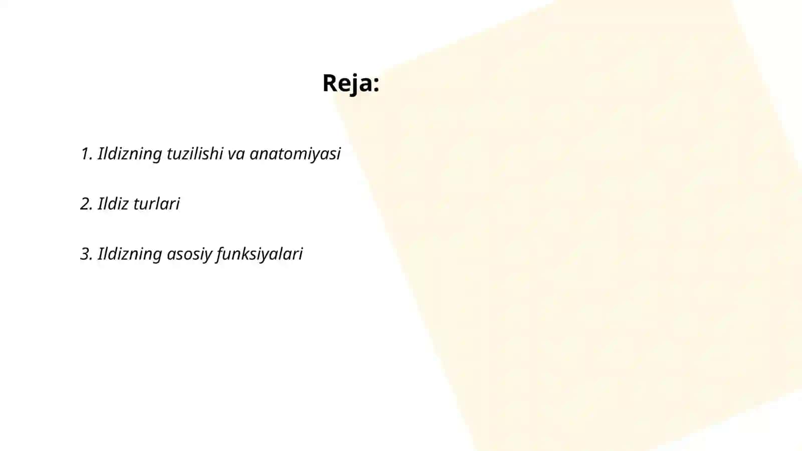 O'simliklarning vegetativ organlari 2