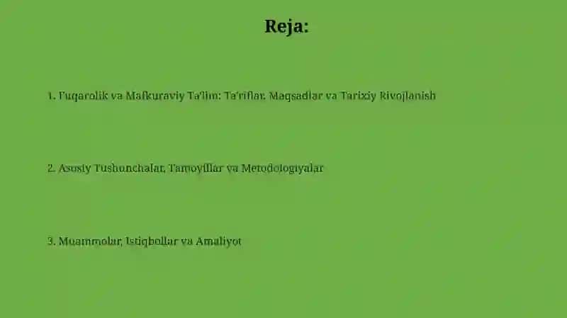 Fuqarolik va Mafkuraviy Ta'lim 2