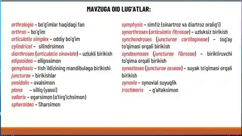 Suyaklarning birlashuvi haqida ilm 2