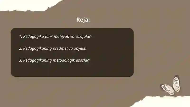 Pedagogika fani va uning asosiy kategoriyalari 2