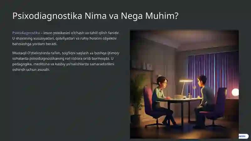 Oʻzbekistonda Psixodiagnostikaning Rivojlanish Tarixi 2
