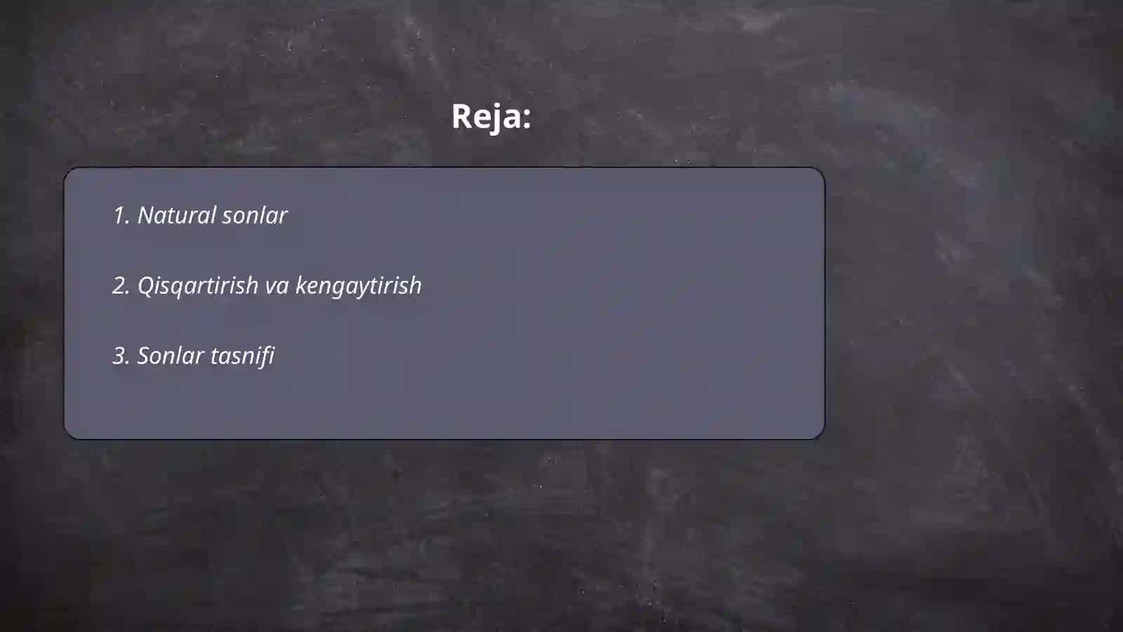 Matematik tasavvurlar 2