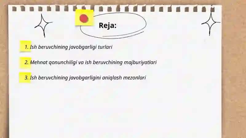 Ish beruvchining majburiy javobgarligi 2