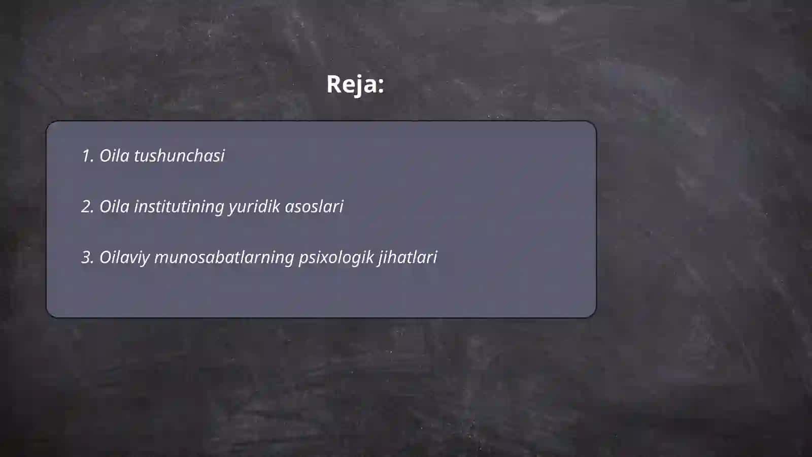 Oila va uning vazifalari 2