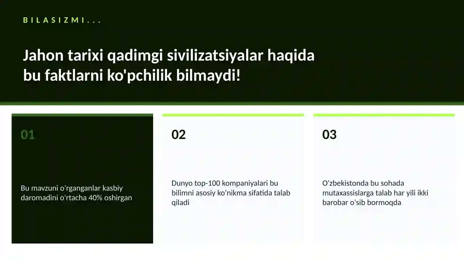 Jahon tarixi qadimgi sivilizatsiyalar 2