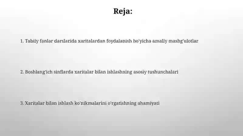 Xaritalar bilan ishlash 2