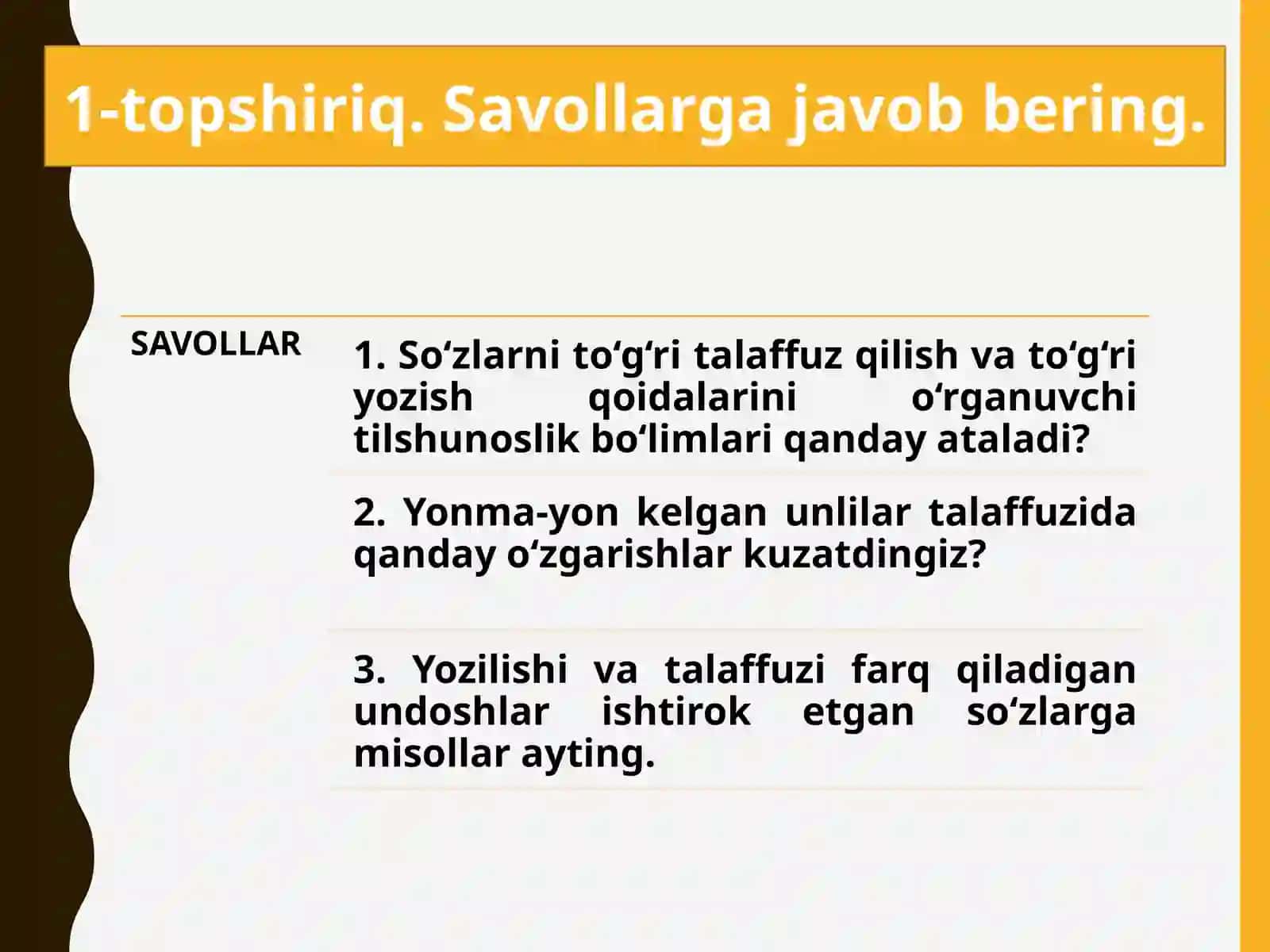 5-SINF. Mustahkamlash (102 betdagi) 2