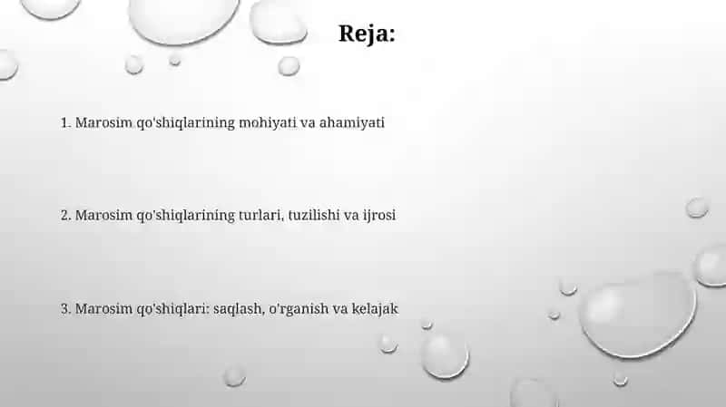 Marosim qushiqlari - madaniyatimizning jonli merosi 2