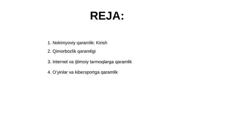 Nokimyoviy qaramlik turlari 2